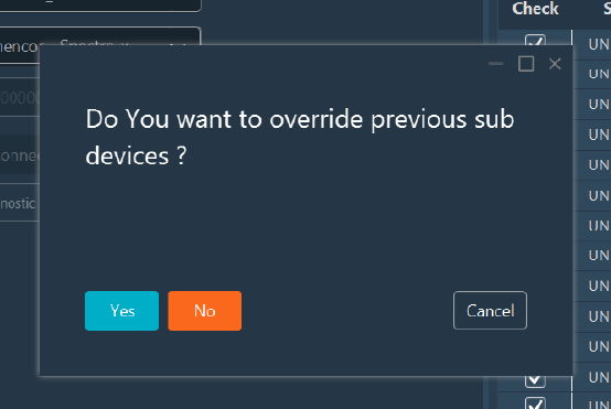 Sub-device Options