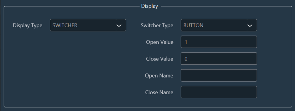 Button Display Type