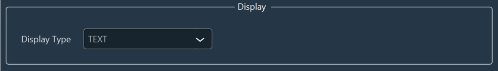 Text Display Type