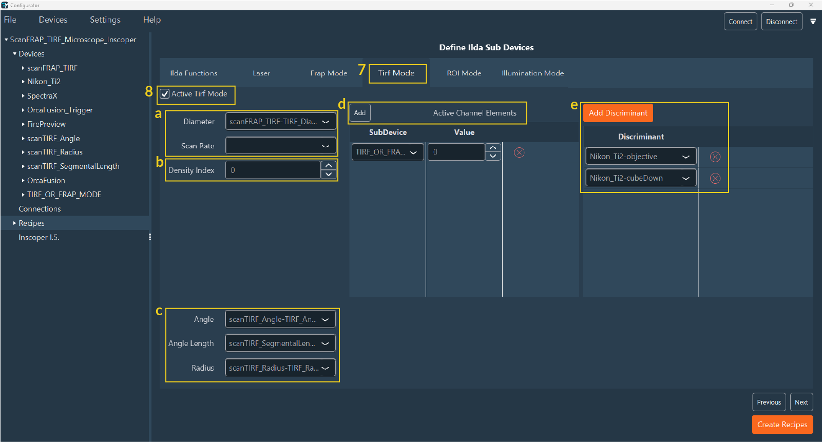 TIRF Mode Configuration