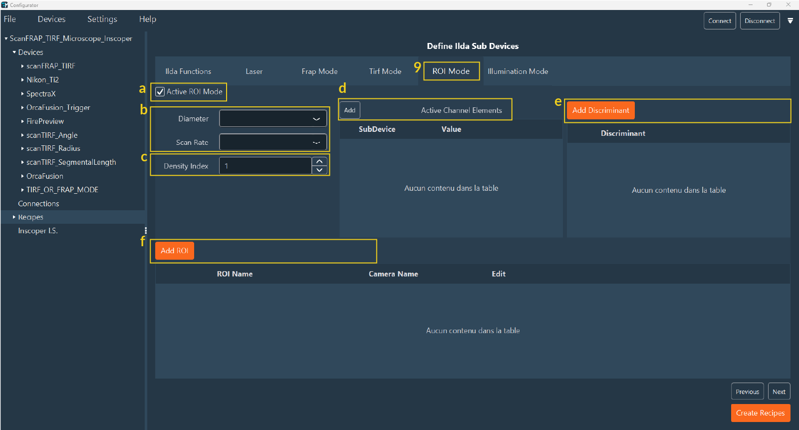 ROI Mode Configuration