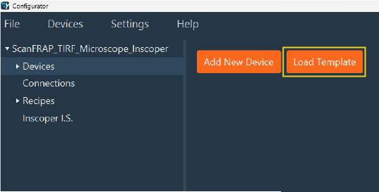 Load Template Option