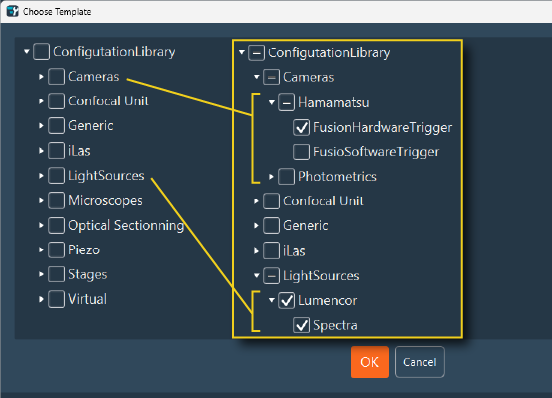 Device Selection Dialog