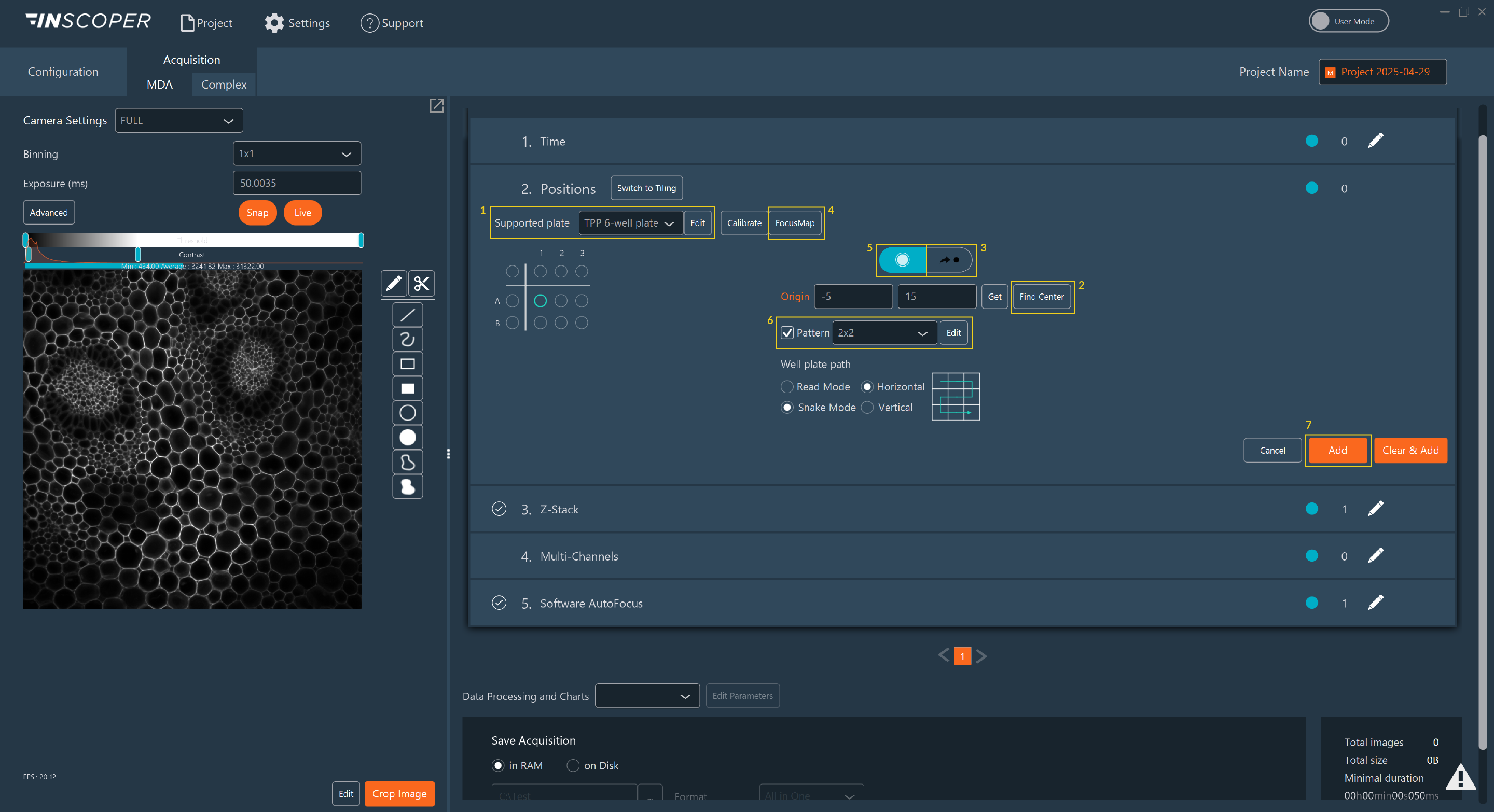 Multiwell in positions