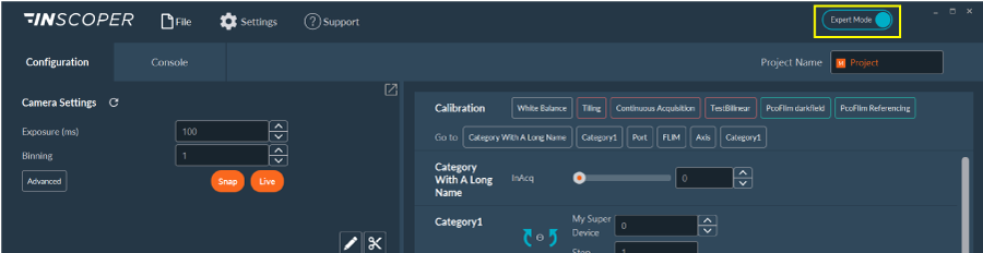 User Modes Interface