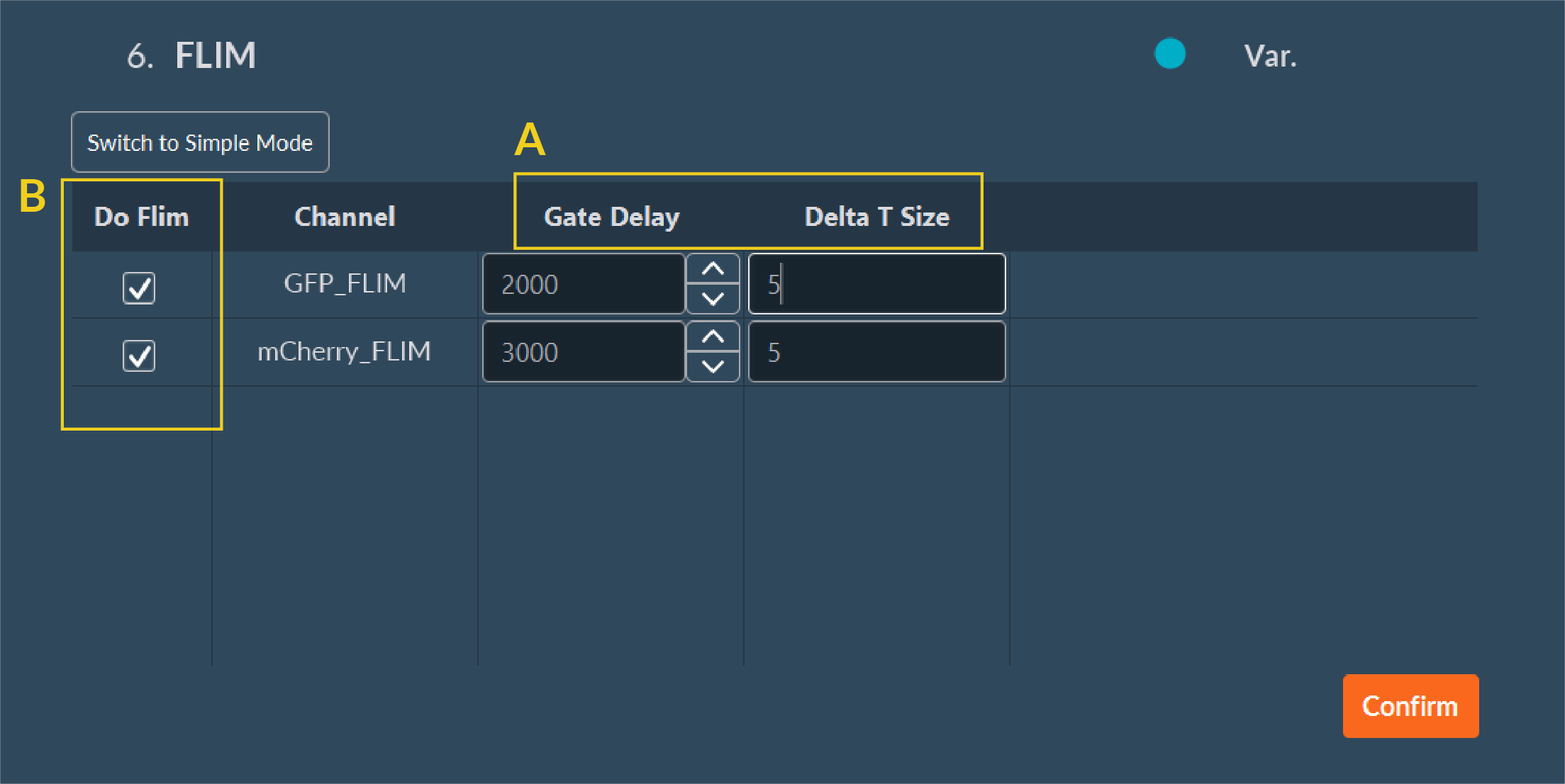 fastFLIM Acquisition Advanced