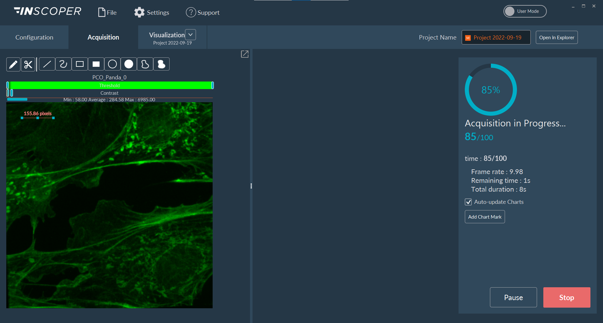 Visualization During Acquisition