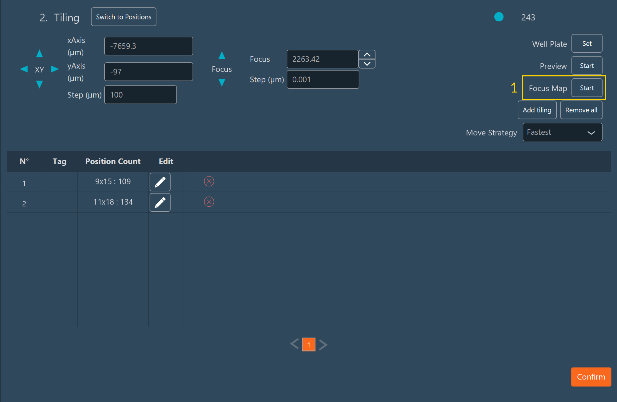 Focus Map Automated Setup