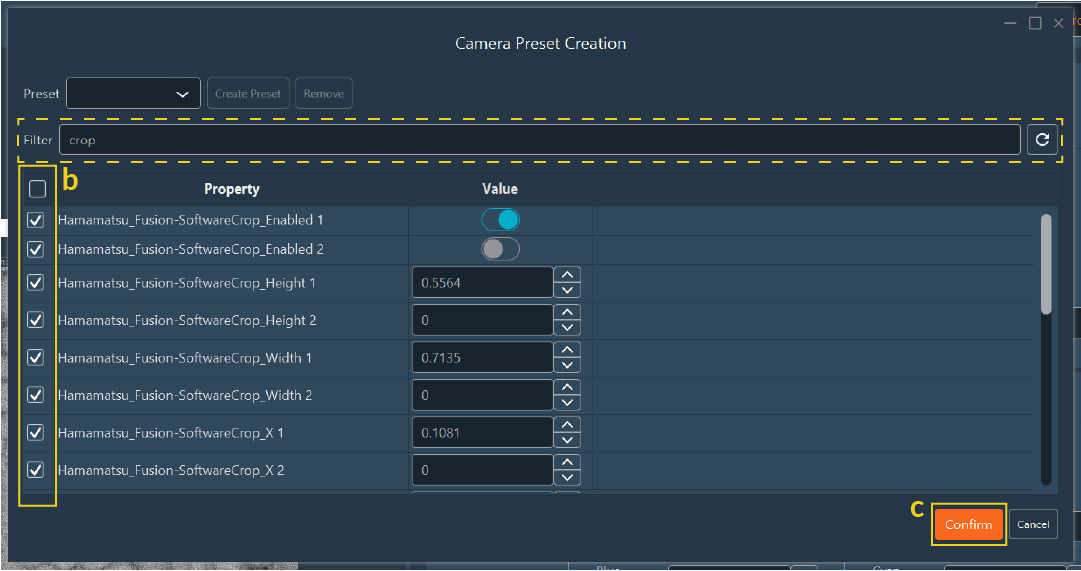 Create Preset 2