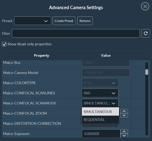 Advanced Options